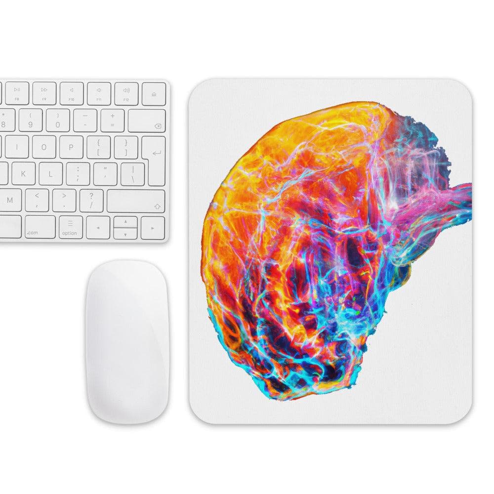 Brainstorm - Mouse pad - Vibrant Colourful Brain Design__BioBrainBuddies_