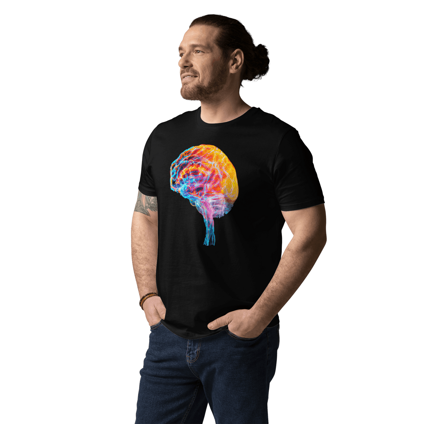 Brainstorm - T-Shirt - Vibrant Colourful Brain Design_T-Shirt_BioBrainBuddies_