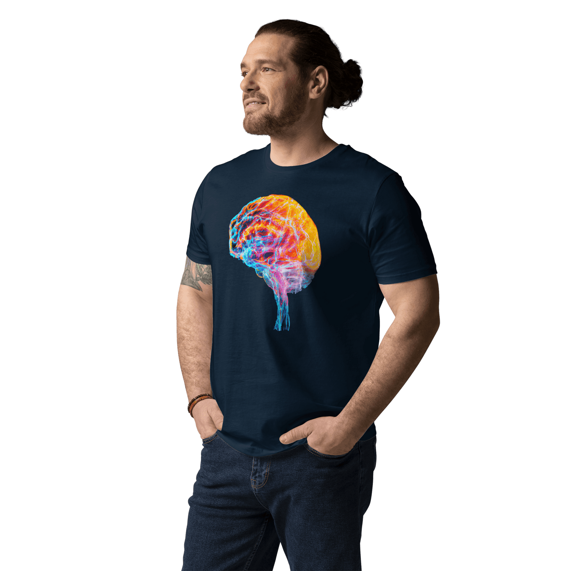 Brainstorm - T-Shirt - Vibrant Colourful Brain Design_T-Shirt_BioBrainBuddies_