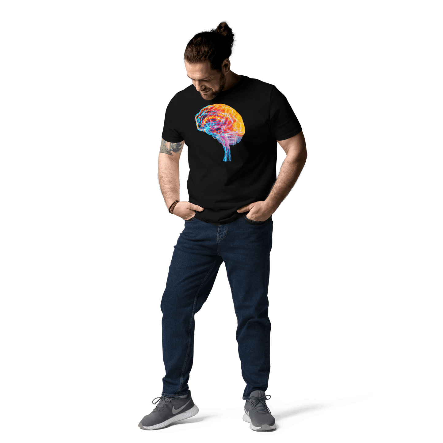Brainstorm - T-Shirt - Vibrant Colourful Brain Design_T-Shirt_BioBrainBuddies_