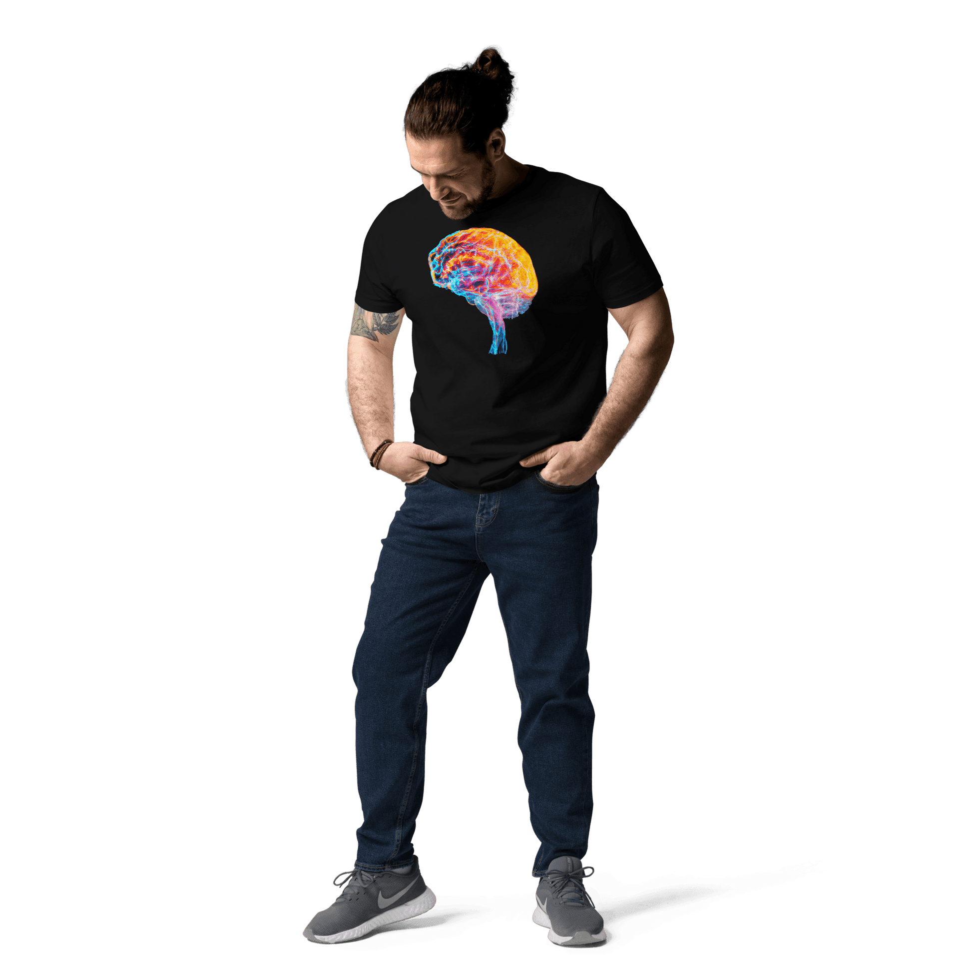 Brainstorm - T-Shirt - Vibrant Colourful Brain Design_T-Shirt_BioBrainBuddies_