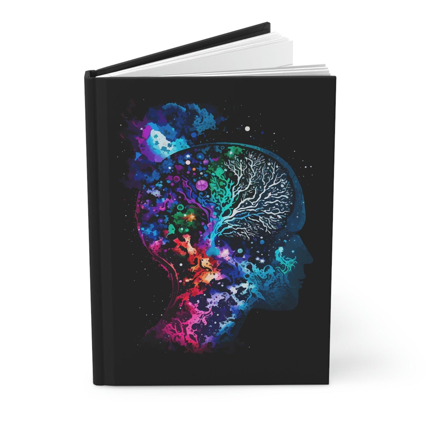 Cosmic Thinker - Hardcover Notebook - Colourful Brain Notebook for Neuroscience Enthusiasts_Paper products_BioBrainBuddies_