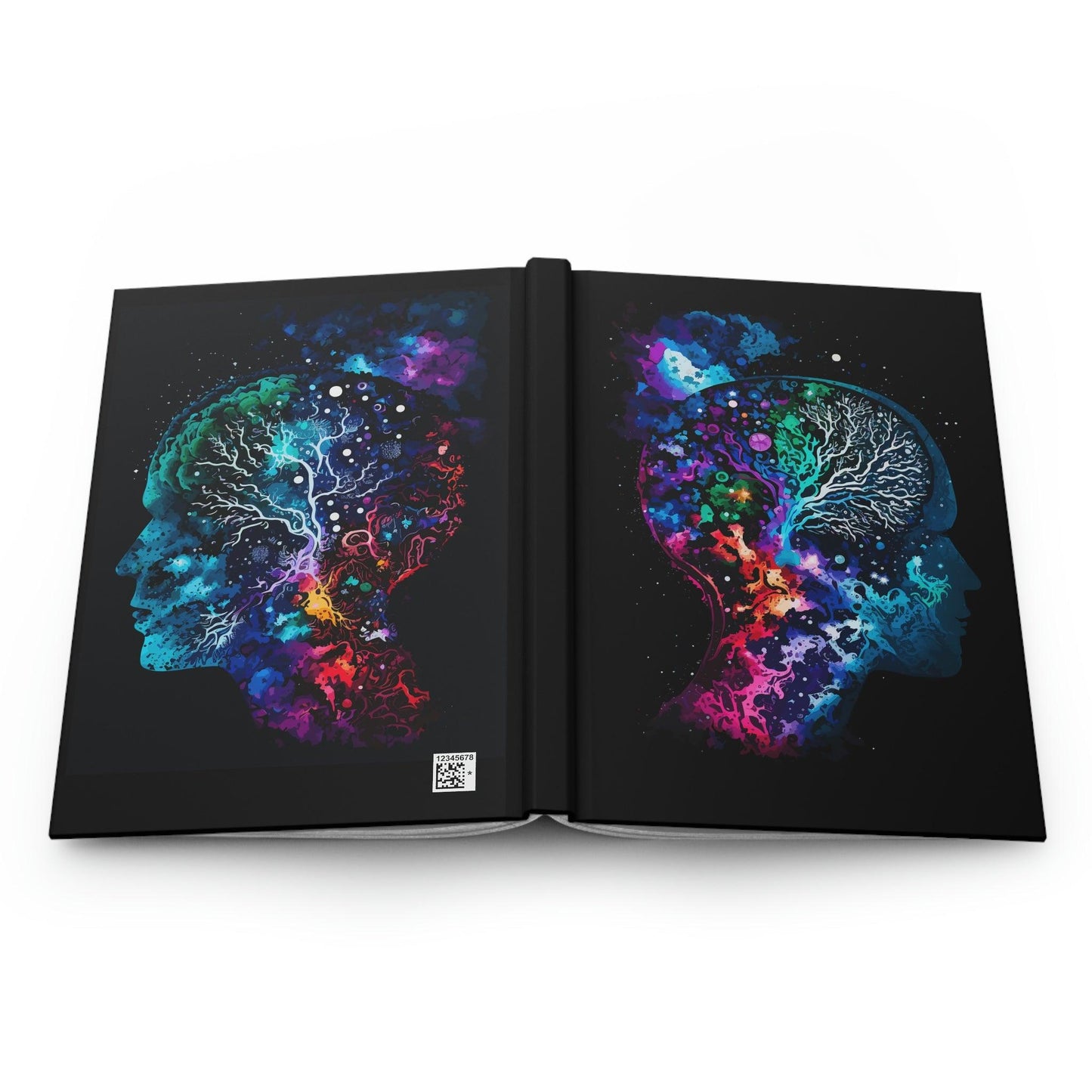 Cosmic Thinker - Hardcover Notebook - Colourful Brain Notebook for Neuroscience Enthusiasts_Paper products_BioBrainBuddies_